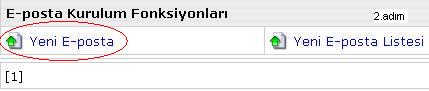 Mail Olu�turma 2.Ad�m